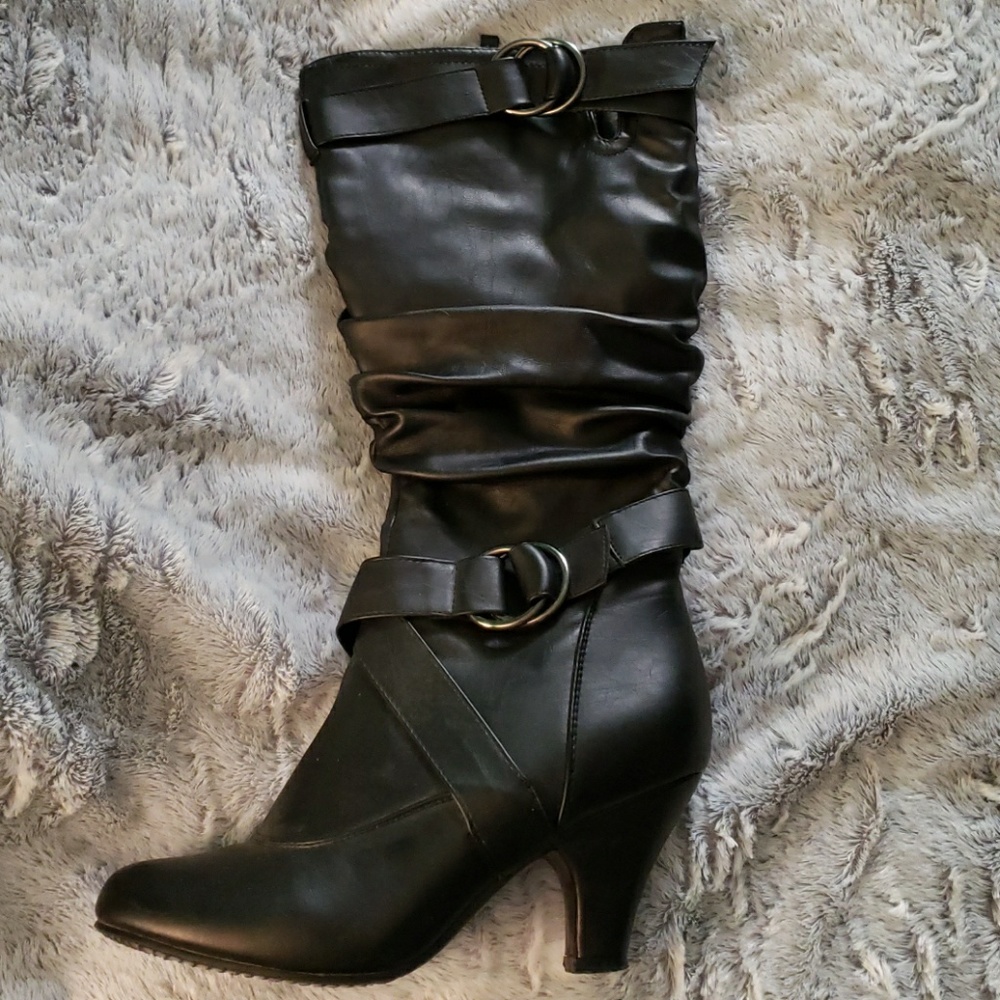 Black Heeled Boots